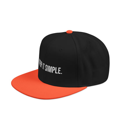 Snapback Hat - Keep It Simple.